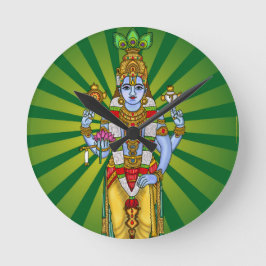 Herr Vishnu Runde Wanduhr