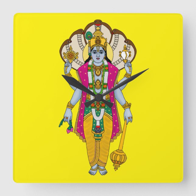 Herr Vishnu Wanduhr (Vorderseite)