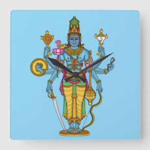 Herr Vishnu Wanduhr