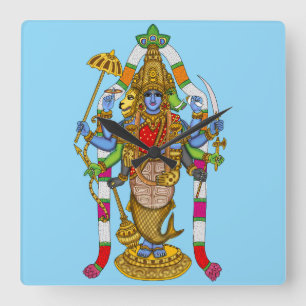 Herr Vishnu Wanduhr