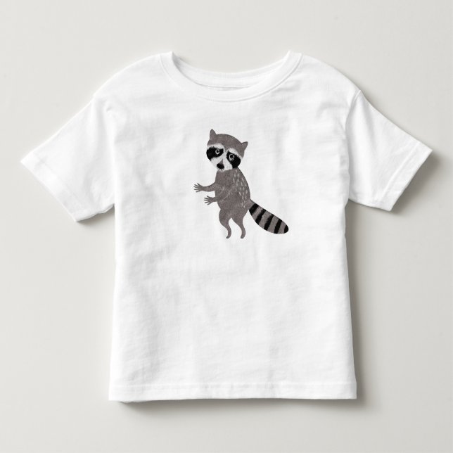 Herr Waschbär Spaß Kinder T-Shirt (Vorderseite)