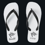 Herr Wedding Honeymoon Flip Flops<br><div class="desc">Herr Flip Flops perfekt für die Flitterwochen</div>