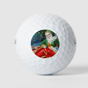 Herr Weihnachten   Vintager Weihnachtsmann Golfball