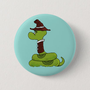 Herr Wiggly Schaltfläche Anaconda Pinback Button