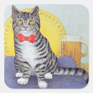 Herr Wonderful Quadratischer Aufkleber