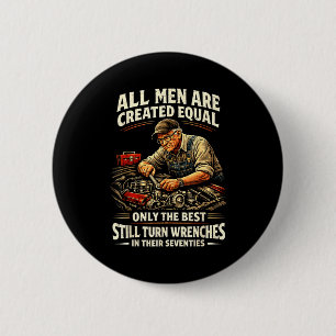 Herren 70. Geburtstag Schraubenschlüssel Vintage M Button