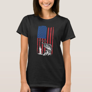 Herren Amerikanische Flagge Angeln Für Angler Von T-Shirt