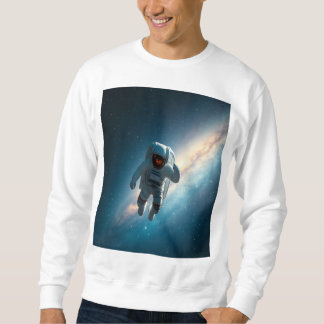 Herren-Astronaut-Space-Galaxy-Sweatshirt Sweatshirt