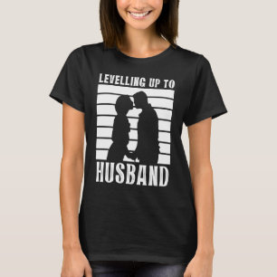 Herren Aufsteigen zum Ehemann Bräutigam Hochzeit J T-Shirt