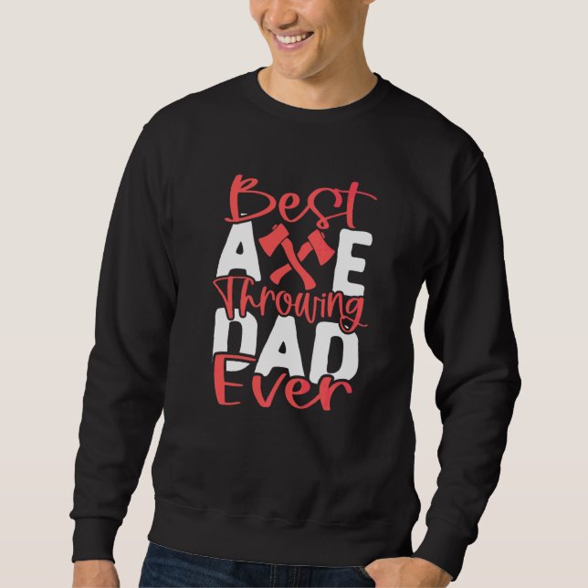 Herren Axtwerfen Vater Beilwerfer Sweatshirt (Vorderseite)