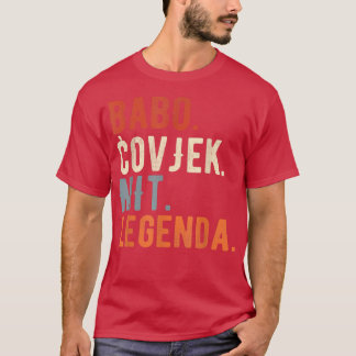 Herren Babo Bosnien Vater bosnischer Vater Bosna T-Shirt