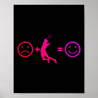 Herren Badminton Federball Badminton Spieler Poster