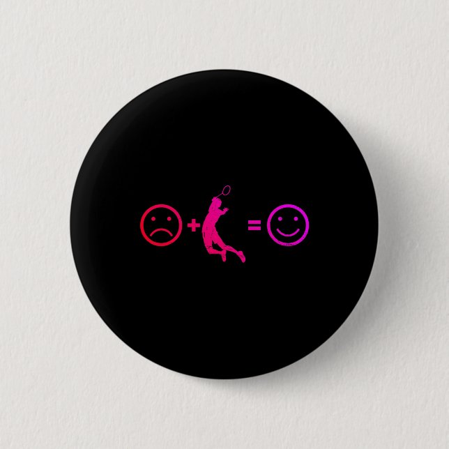 Herren Badminton Shuttlecock Badminton Spieler  Button (Vorderseite)