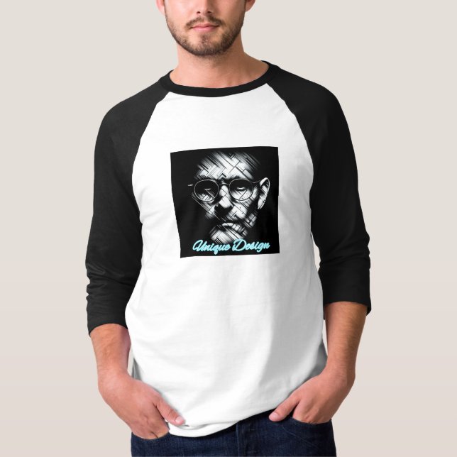 Herren Basic 3/4-Ärmel Raglan T-Shirt (Vorderseite)