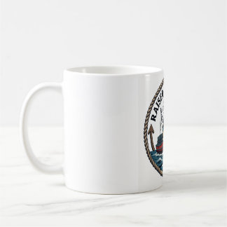 Herren Basic "Raised by the Tide" Grafik T-Shirt Kaffeetasse