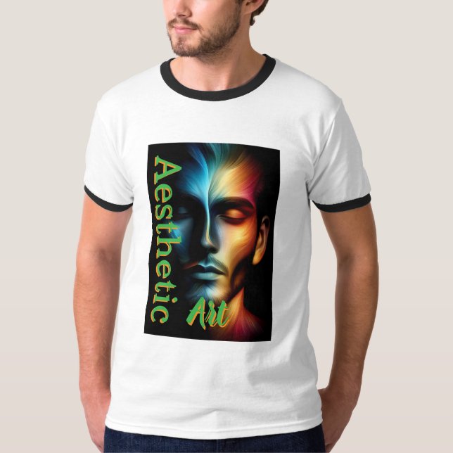 Herren Basic Ringel T-Shirt  (Vorderseite)
