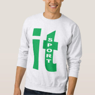 Herren Basic Sweatshirt asche  ITALIA SPORT 