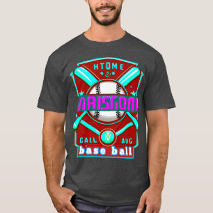 Herren Basic T-Shirt mit farbenfrohem digitalem De