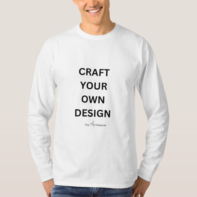 Herren Basic T-Shirt mit langen Ärmeln - Selbst ge (Vorderseite)