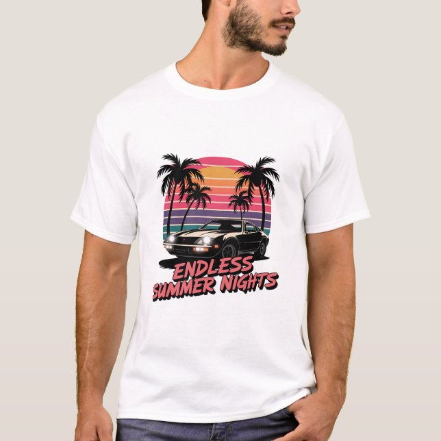 Herren Basic T-Shirt Sommer Stimmung (Vorderseite)