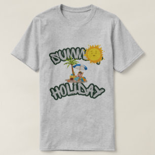 Herren Basic T-Shirt Sommerferien