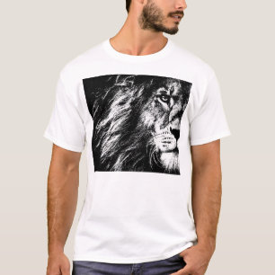 Herren Basic Weiße T-Shirt Moderne Elegante Löweng