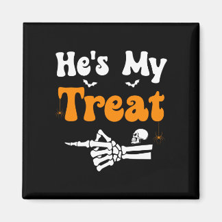 Herren behandeln Skelett-Paare passendes Halloween Magnet