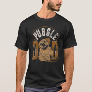 Herren Besitzer eines Puggles Vater Hund Hundebesi T-Shirt