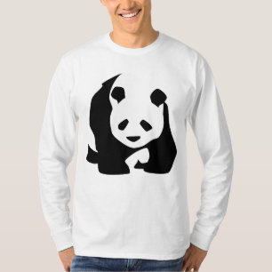 Herren BIG Panda Langärmeliger T - Shirt
