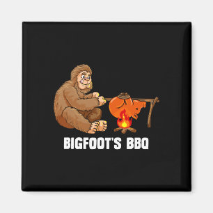 Herren Bigfoot BBQ Sasquatch Grillmeister Magnet