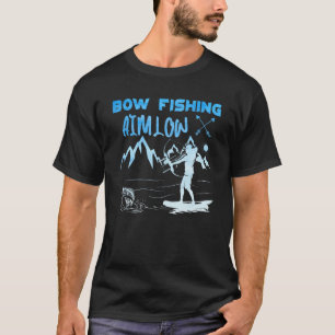 Herren Bogenfischen Ziel niedrig Bogenschütze Fisc T-Shirt