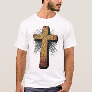 Herren-Bold-Christian-Cross-T-Shirt T-Shirt