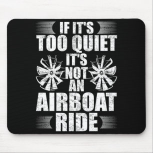 Herren Boot Fahrer Airbooting Airboot Kapitän Boot Mousepad