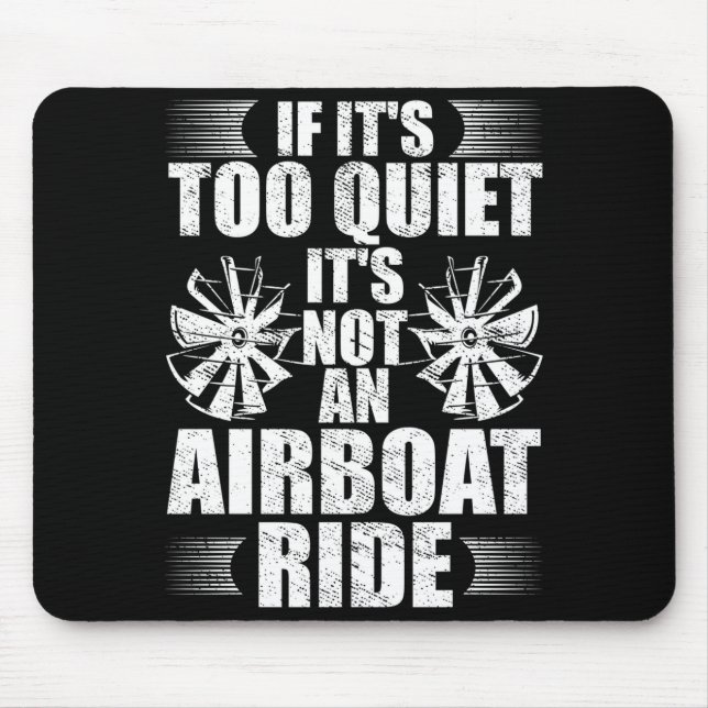 Herren Boot Fahrer Airbooting Airboot Kapitän Boot Mousepad (Vorne)
