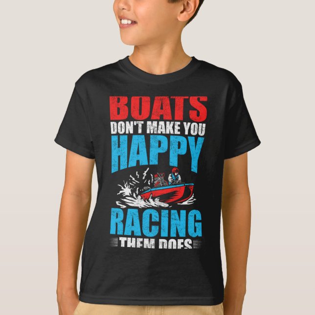 Herren Boot Fahrer Drag Boating Boot Rennfahrer Fa T-Shirt (Vorderseite)