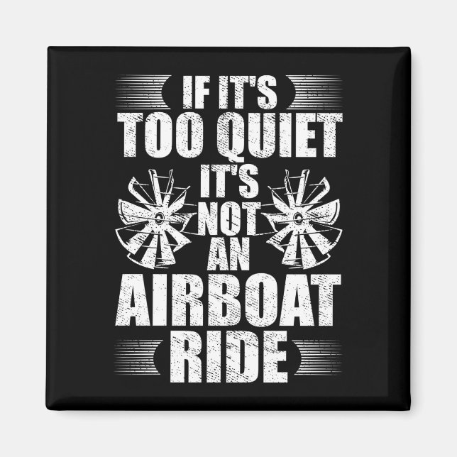 Herren Bootfahrer Airbooting Airboot Kapitän Boot Magnet (Vorne)