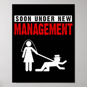Herren Brauthemd unter neuer Führung Junggesellena Poster