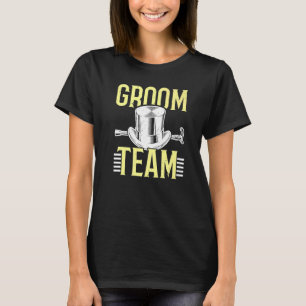 Herren Bräutigam Team Trauzeuge Junggesellenabschi T-Shirt