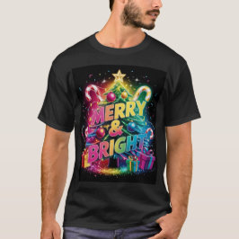 Herren Bright & Bold Neon Weihnachtsferien Vibes T-Shirt