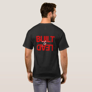 Herren "Built to Lead" Front- und Rückseite Grafik T-Shirt