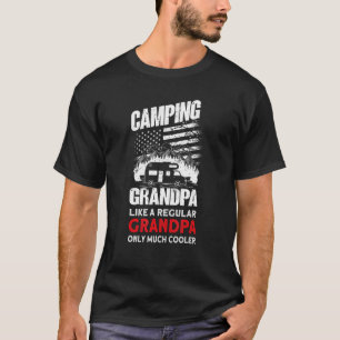 Herren Camping Opa Camper Wohnwagen Camping T-Shirt