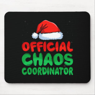 Herren Chaos Koordinator Santa Hut Weihnachten Mousepad