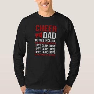 Herren Cheer Dad Pflichten Cheerleader Vater Cheer T-Shirt