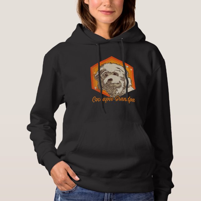 Herren Cockapoo Opa Spoodle Hundebesitzer Cockapoo Hoodie (Vorderseite)