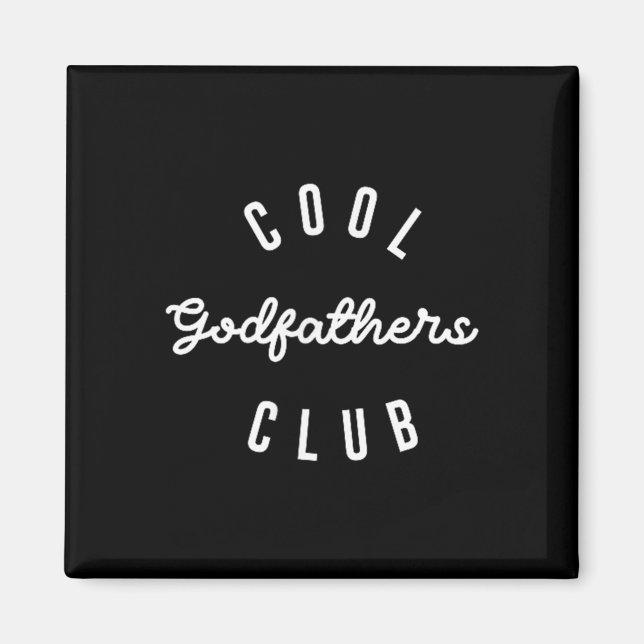 Herren Cool Godfathers Club, Schwangerschaftsankün Magnet (Vorne)