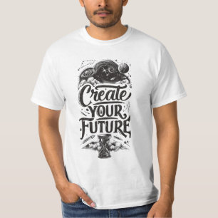 Herren Create Your Future Inspirierendes Mystische T-Shirt