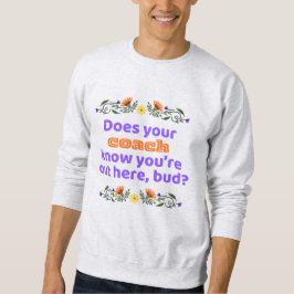 Herren-Crewneck-Sweatshirt Hockey kennt der Coach Sweatshirt