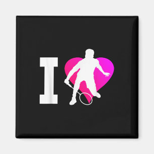 Herren Damen Badminton Badminton Spieler Federball Magnet