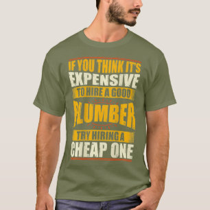 Herren Damen Lustiger Klempner s Rohrinstallateure T-Shirt