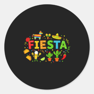 Herren Damen Mexiko mexikanisch 5. Mai Fiesta fünf Runder Aufkleber
